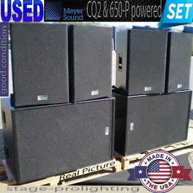USED Meyer Sound CQ2 & 650-P powered SET